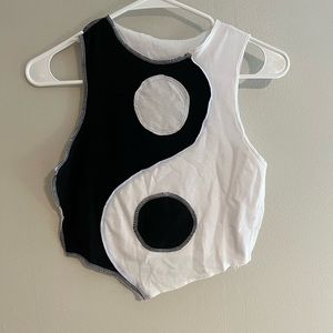 Urban Outfitters Yin Yan Black and White Tank Top
